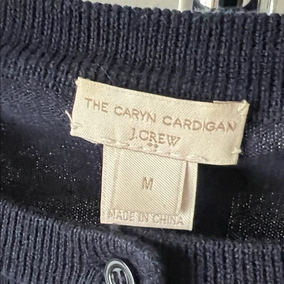 J. Crew Navy Blue Cardigan Sweater - Picture 2 of 3